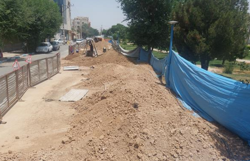 📌آغاز اصلاح ۱۱۰۰ متر از خط فرسوده فاضلاب خیابان مولوی شاهین‌شهر
